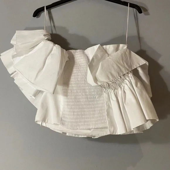 Zara Poplin Top with Ruffles - Picture 16 of 16